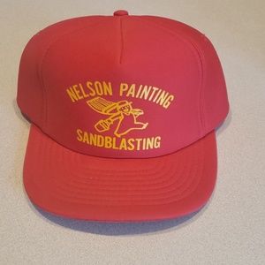 VTG Nelson Painting Sandblasting Snapback Hat Ad
